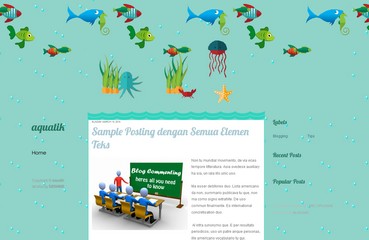 free blogspot template marine,sea, aquatic,beach