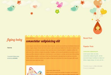 free blogspot template for blog about kid,baby,child