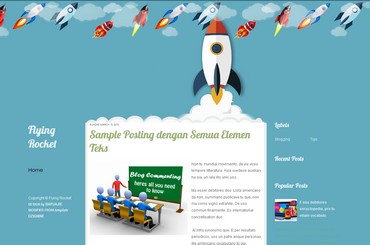 this blogger template is free to download. it has theme about rocket