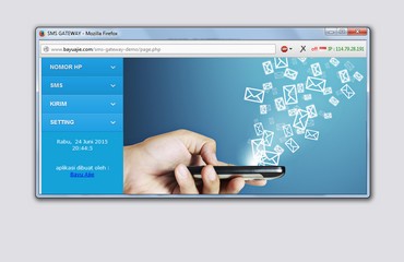 aplikasi sms gateway menggunakan engine gammu, php, dan mysql database