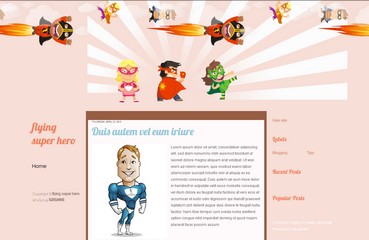 free blogspot template for blog about superhero,toon,comics