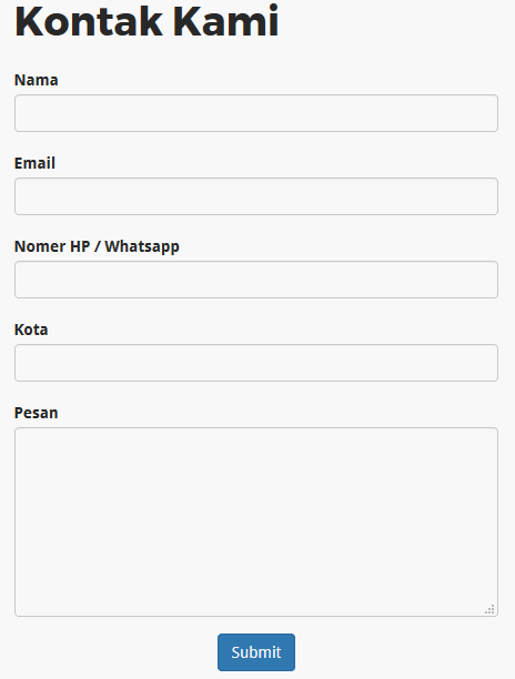 form php di blogspot